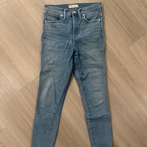 Madewell High-Rise Skinny Jean Light Wash Vintage